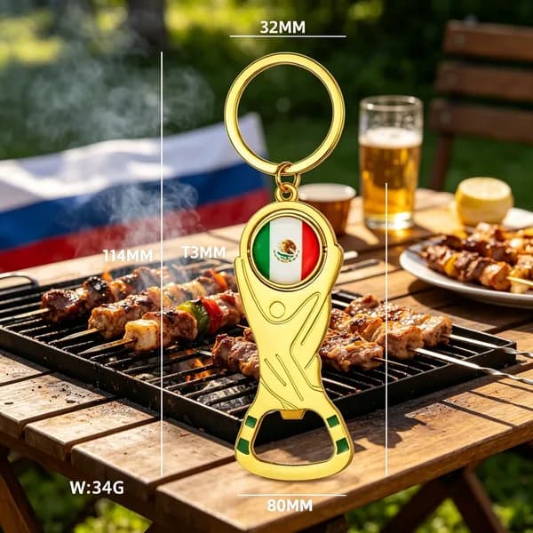 Открывашка для бутылок к Чемпионату мира, сувенир для болельщиков, многофункциональный брелок, привлекательный дизайн