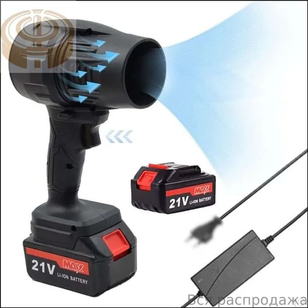 Jet Dry Mini Blower Turbo Jet Fan с 2 аккумуляторами 21V