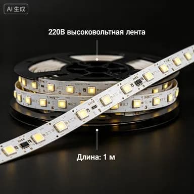 Светодиодная лента 10 Вт, IP20, Холодный белый, 1 шт