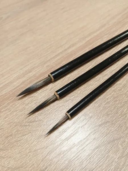 Набор кистей для рисования Круглая, 3 шт.