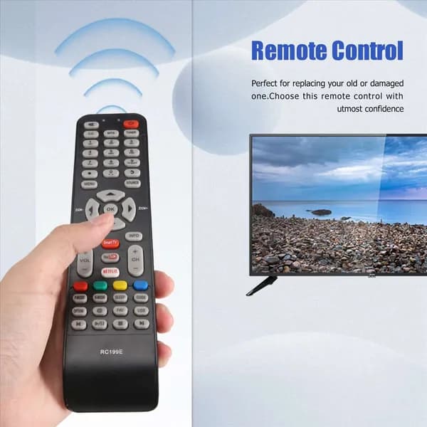 Пульт дистанционного управления 06-519W49-C005X для телевизоров TCL, Hitachi, HKPro, EKT и Hyundai (черный).