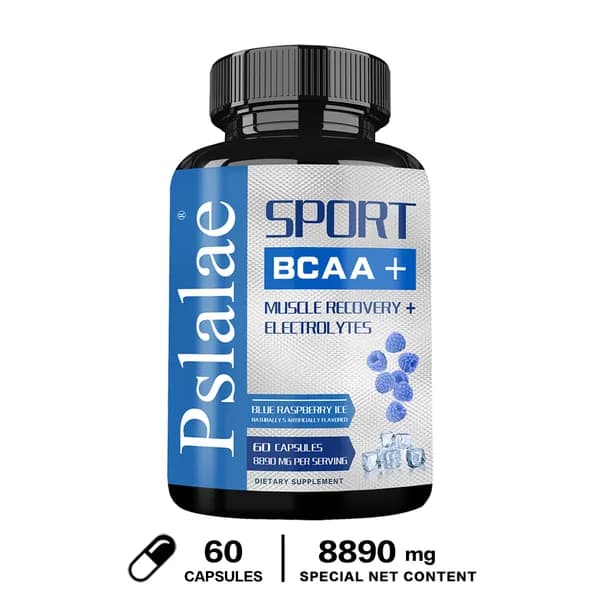 Капсулы Pslalae с разветвленными аминокислотами - содержат высокоочищенные BCAA - способствуют восстановлению и росту мышц, улучшают спортивные результаты