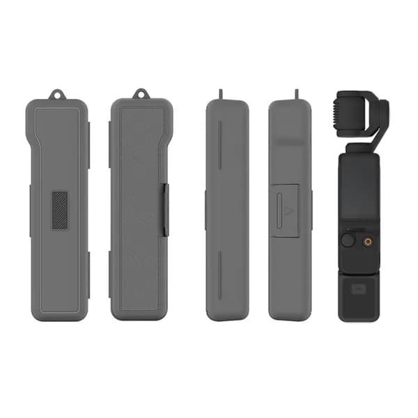 Чехол для DJI Osmo Pocket 3 из пластика серого цвета с защитой от пыли