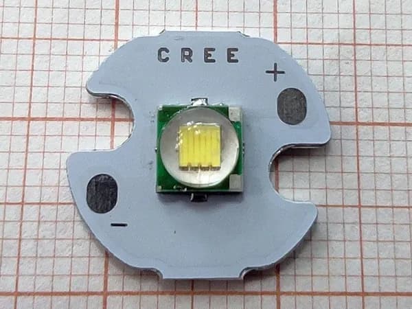 Светодиод 10 Вт XML-T6 3000K 16mm (1шт)