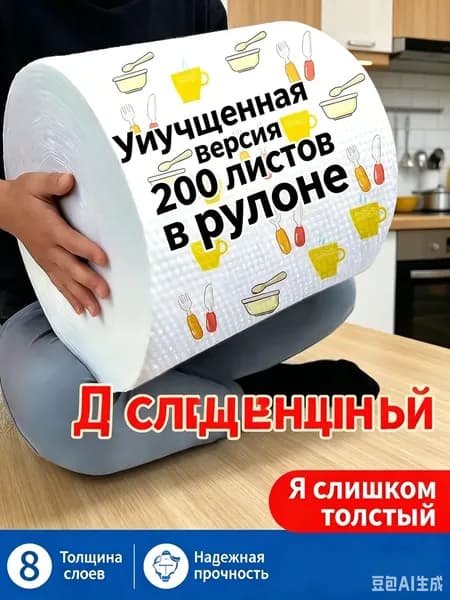Салфетки для уборки, оттиски, 20*20 см, 200 шт.