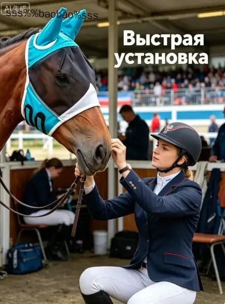 Маска москитная для лошади,1 шт