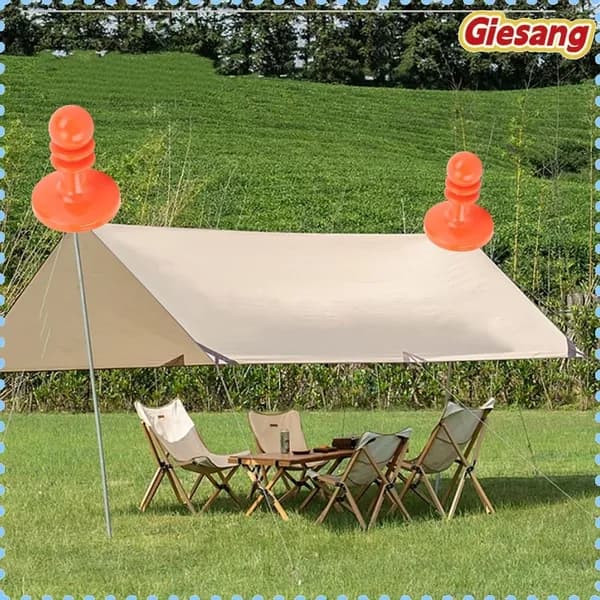 Крышка для защиты от молний для полюсов тента, простая установка, для outdoor активностей оранжевый