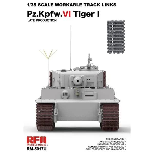 Rye Field RFM 5017u 1/35 подвижная гусеница lnks pz.kpfw. vi Тигр I Поздние продукты Модель автомобиля