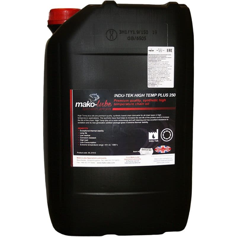 Indu-Tek High temp plus oil ISO VG 250 Масло для печных цепей 20 л