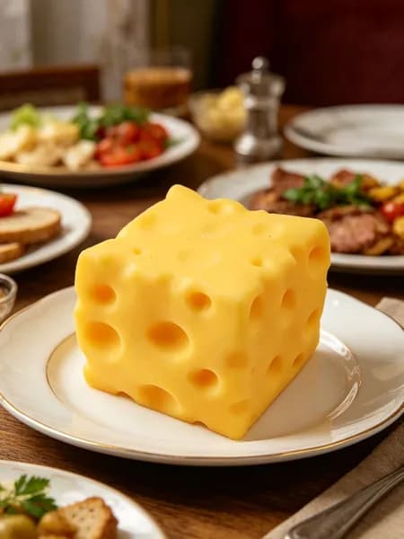 Медленно восстанавливающийся кубик-скульптурка из ТПР