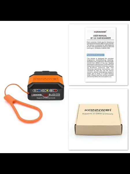 Диагностический Сканер KW905 ELM327 V1.5 OBD2 Blueto