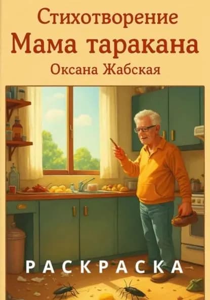 Мама таракана. Стихотворение. Раскраска. | Жабская Оксана | Электронная книга