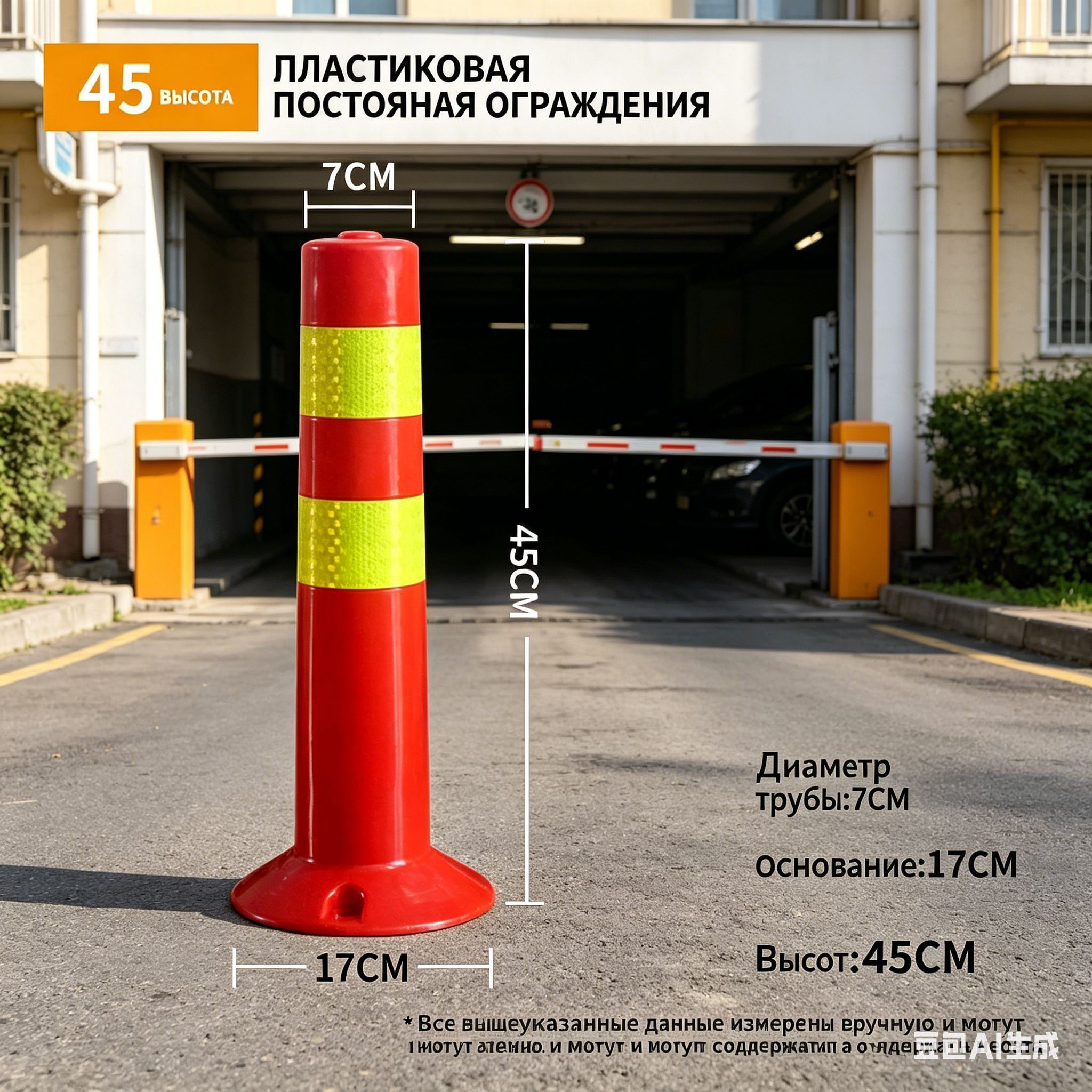 Столбики парковочные, 2 шт.