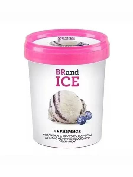 Мороженое сливочное BRandICE черничное БЗМЖ 500 г