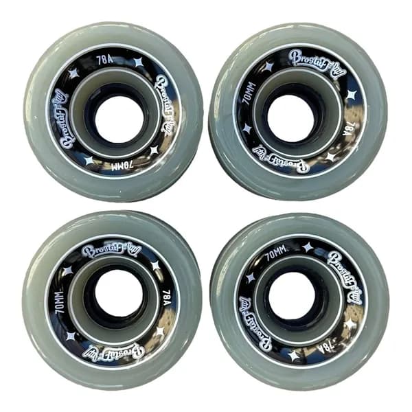 Колеса для лонгборда BroStuff pro grey, размер 70x50 мм, жесткость 78A