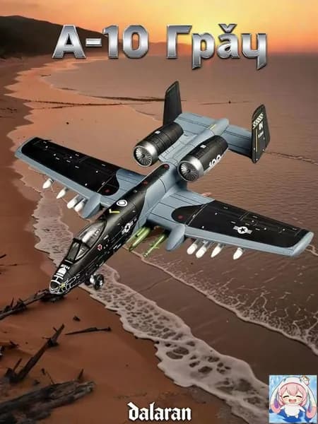 A-10 Thunderbolt 1/72, модель без клея, аналог Су-25