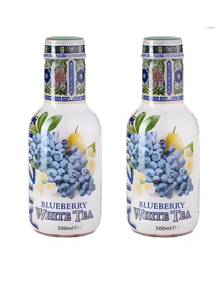 Холодный чай Arizona белый со вкусом черники, 500мл. Упаковка 2 шт.