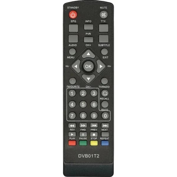 Пульт для Hyundai QF-6222 DVB01T2 HOME BY-628, Telefunken dvbt210, Sven, Tesler