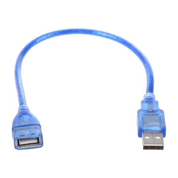 Короткий удлинительный кабель USB 2.0 A мама-папа