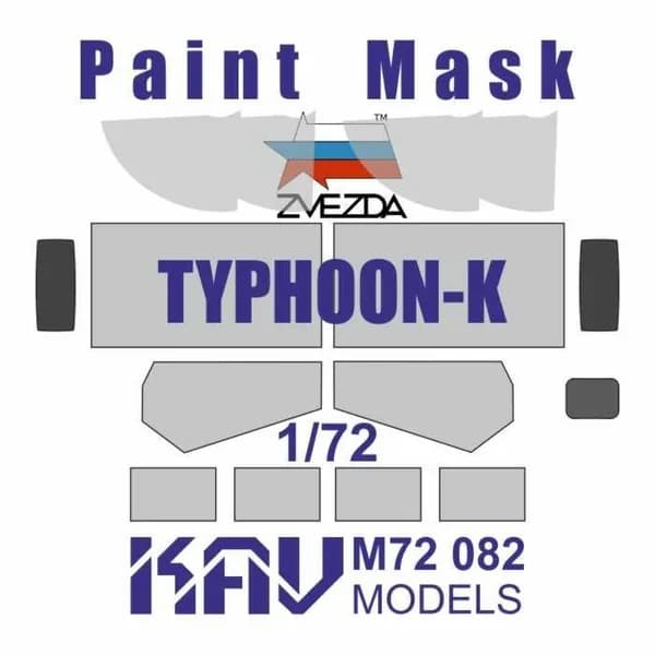 KAV models Окрасочная маска для Typhoon-K (Звезда), 1/72