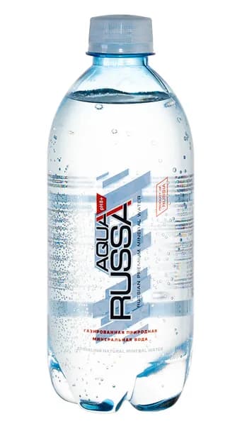 Вода Aqua Russa 0.5л PET, газированная, 6 шт