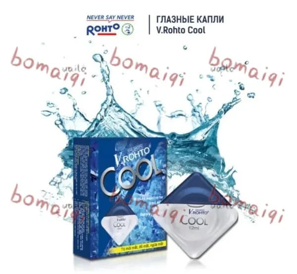 Охлаждающий стик V.ROHTO COOL , с аминокислотами и витаминами. от усталости, покраснения и зуда глаз, 12 мл