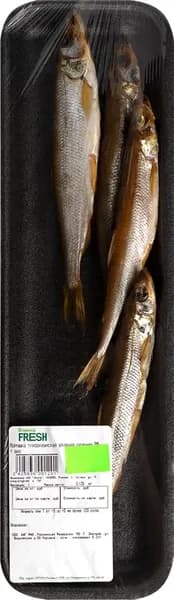 Корюшка холодного копчения, неразделанная, весовая, 0.4 кг