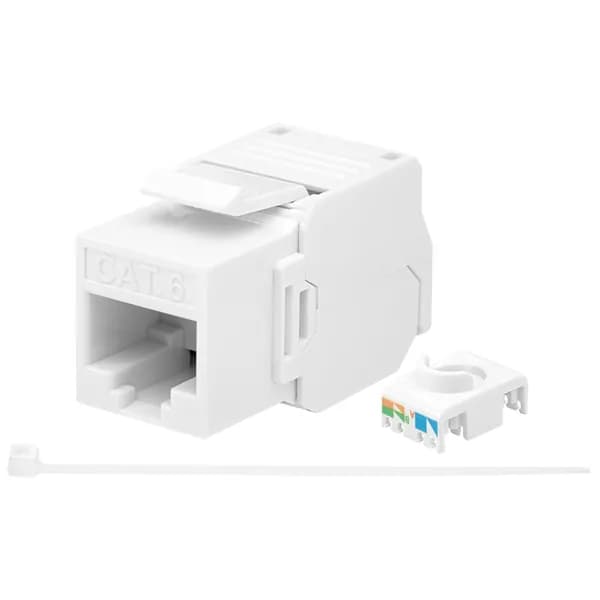 Розеточный модуль SUPRLAN Keystone Jack RJ-45 UTP Cat.6 toolless (заделка без специального инструмента) 180