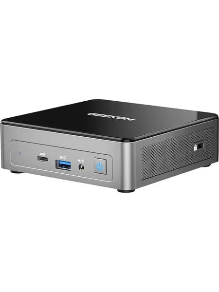 Geekom Мини-ПК AIR12 (Intel Pentium 7505, RAM 8 ГБ, SSD 512 ГБ, Intel UHD Graphics, Windows), GMAIR12PT7505-8512-EU, серый, черный