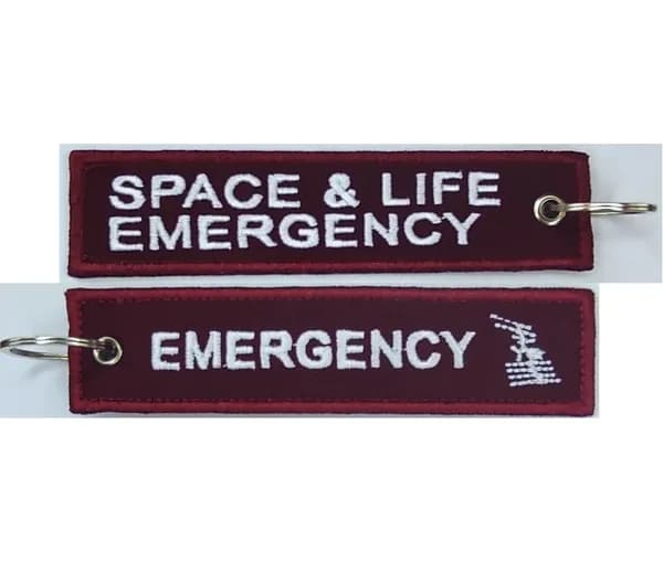 Брелок космический тканевый с вышивкой ремувка SPACE @ LIFE EMERGENCY/EMERGENCY