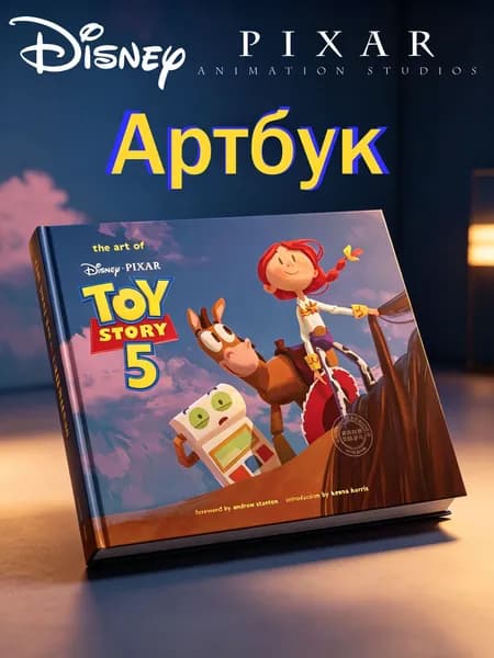 Артбук The Art of Toy Story 5 Disney Pixar, иллюстрированная книга об искусстве анимации, коллекционный альбом для подарка и домашней библиотеки | Chronicle Books