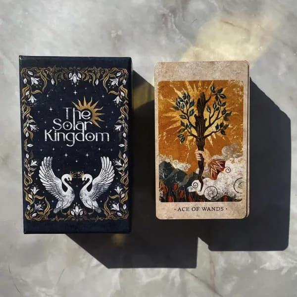 Карты Таро, The Solar Kingdom Tarot Cards A 78 Deck, издание для гадания на английском языке, игры в