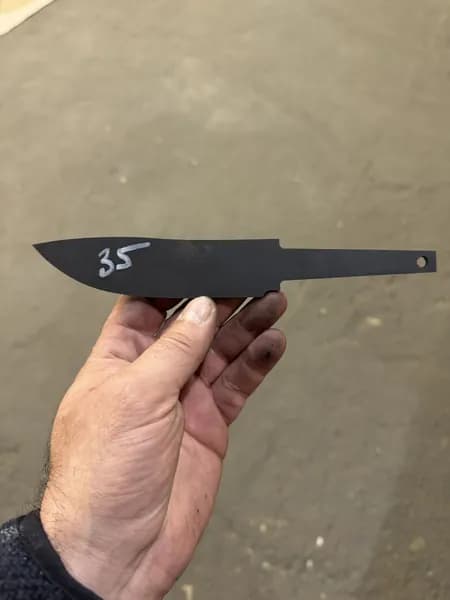 Бланк ножа заготовка сталь 95х18 номер 35, 5мм.