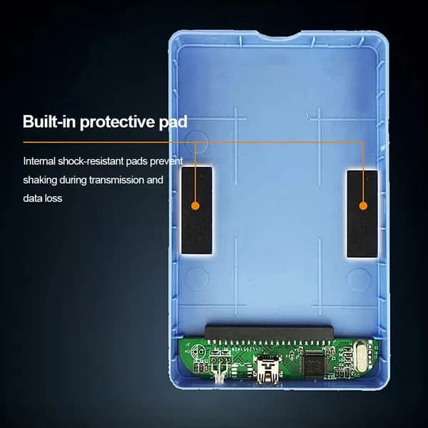 Внешний корпус для 2,5-дюймового SATA-накопителя с интерфейсом USB 2.0 и питанием от USB