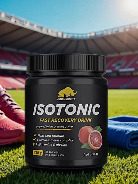 Напиток Isotonic Prime Kraft (Прайм Крафт Изотоник, порошок) - Красный апельсин (банка, 25 порций, 750 гр)