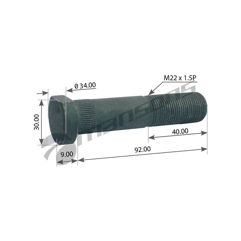 Шпилька колеса для Ивеко арт 750018 MANSONS