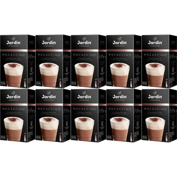 Кофейный напиток Jardin Moccaccino 3 в 1 растворимый 18 г х 8 шт, набор: 10 штук