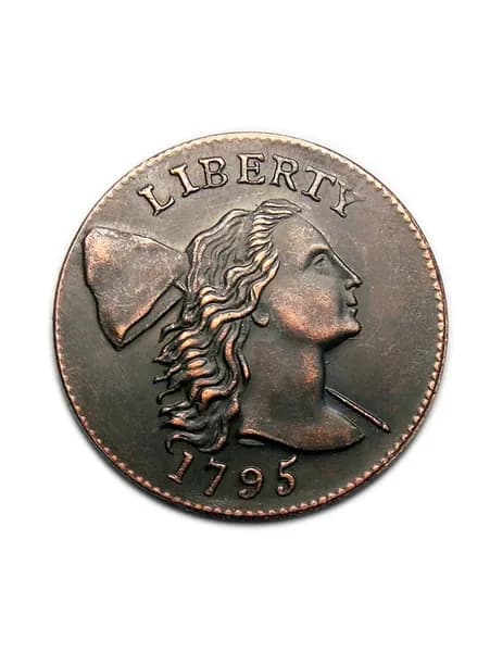 1 цент 1795 года медные монеты США One Cent Liberty