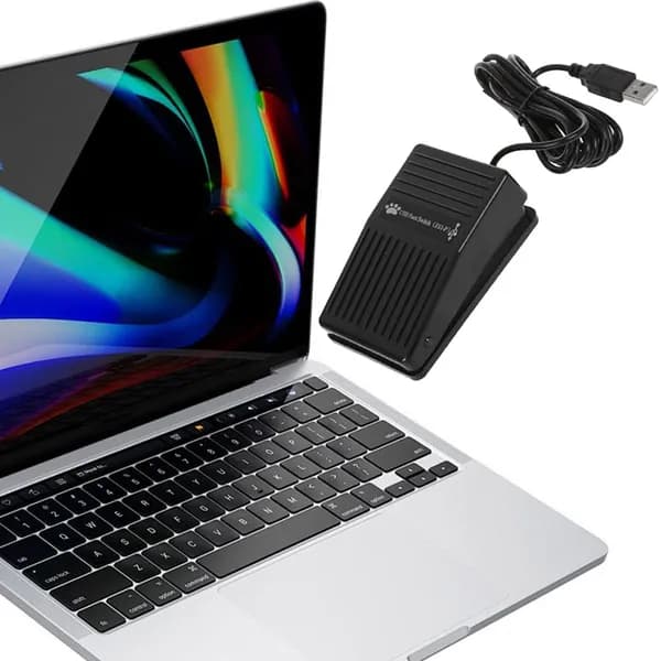 USB-педаль для компьютера с программированием клавиш и мыши, кабель 2 м