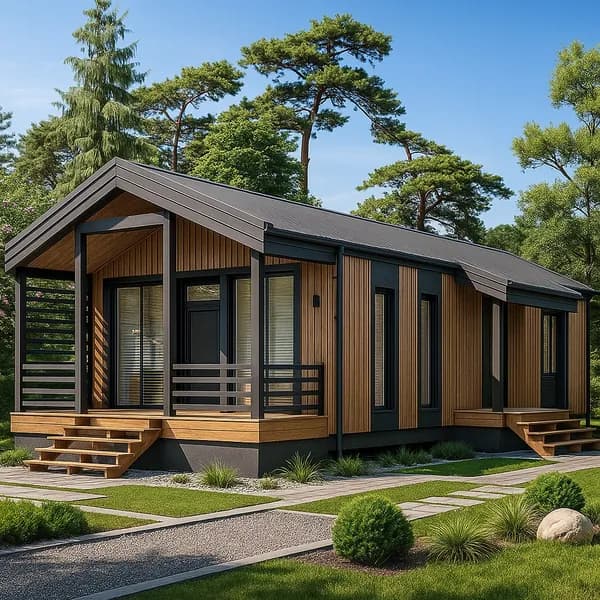 Проект каркасного Барнхаус Оккервиль, 85 м2