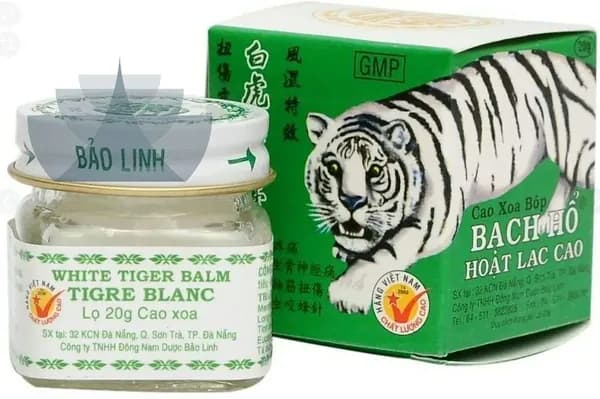 Бальзам "Белый Тигр" (White tiger balm) при суставных ,мышечных, головных болях, укусах насекомых 20 г