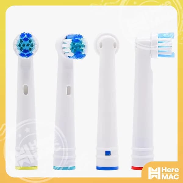 Сменные насадки для электрических зубных щеток Oral-B (Braun), BEIBER CLASSIC с КОЛПАЧКОМ 4 шт.