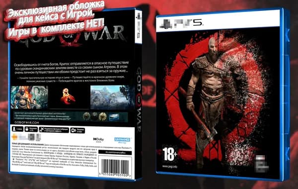 God of War 2018 / Обложка для Кейса Playstation 5