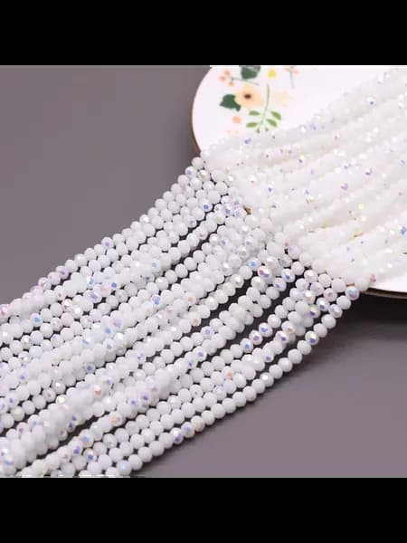 Хрустальные бусины белые 2 3 4 мм 3mm approx 122pcs