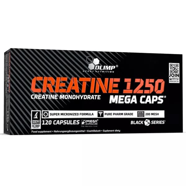 Креатин моногидрат Olimp Sport Nutrition Creatine Monohydrate 1250 Mega Caps, 120 капсул