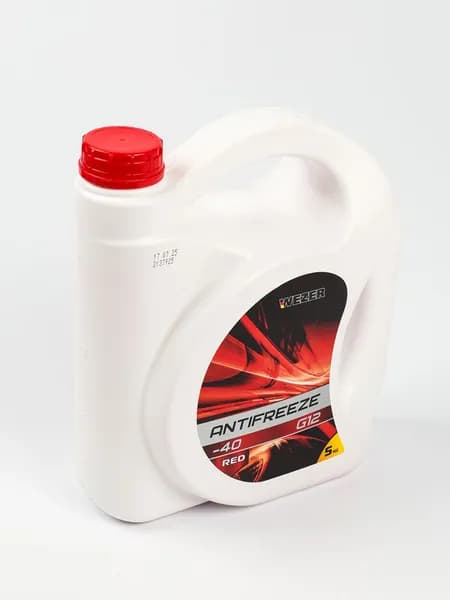 Антифриз Wezzer G12 красный -40 С 5 кг