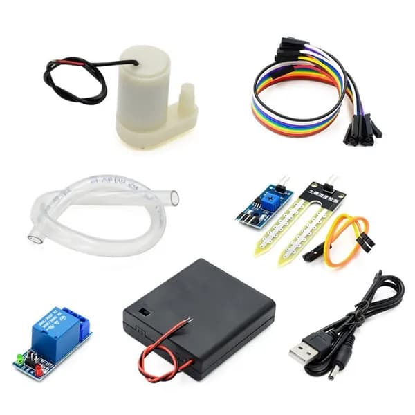 1 Комплект Автоматического Полива DIY Kit Водяной Насос Обнаружения Влажности Почвы
