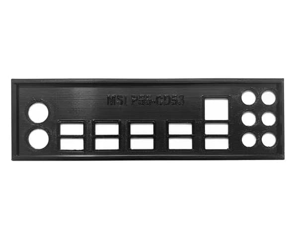 Заглушка для компьютерного корпуса к материнской плате MSI P55-CD53 black