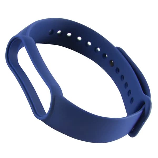 Ремешок для Xiaomi Mi Band 5/ Mi Smart Band 6/Ремешок для фитнес-браслета/Ремешок для часов силиконовый, темно-синий