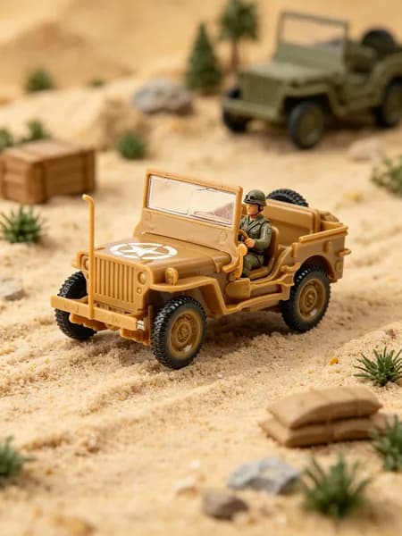 Модель военного джипа Willys времен Второй мировой войны в масштабе 1/48, пластиковая сборная 3D-головоломка, коллекционная игрушка-симулятор автомобиля.